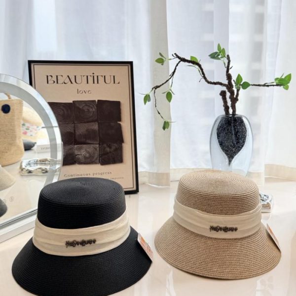 repliche,replica,perfette,siti di,affidabili,migliori siti,dove comprare,1:1,scarpe da ginnastica Cappello da pescatore di paglia Saint Laurent (ODWQX2)