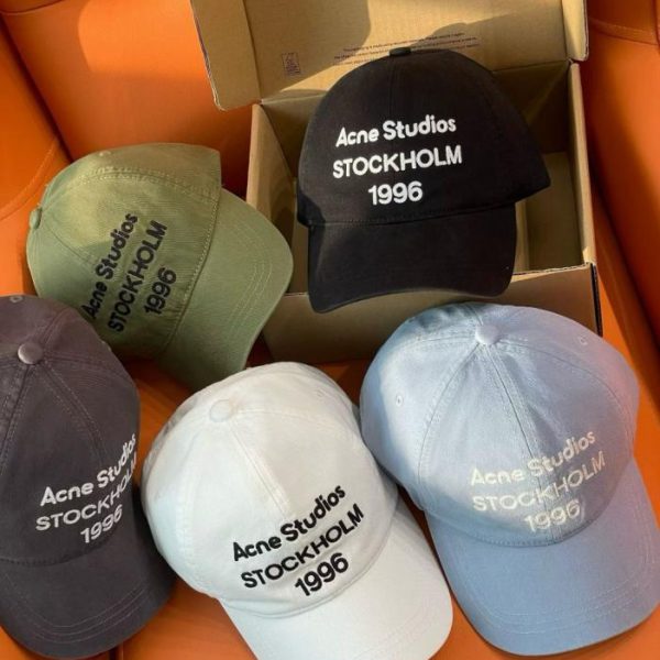 repliche,replica,perfette,siti di,affidabili,migliori siti,dove comprare,1:1,scarpe da ginnastica Cappellino da baseball Acne Studios 1996 con scritta (JH5GFB)