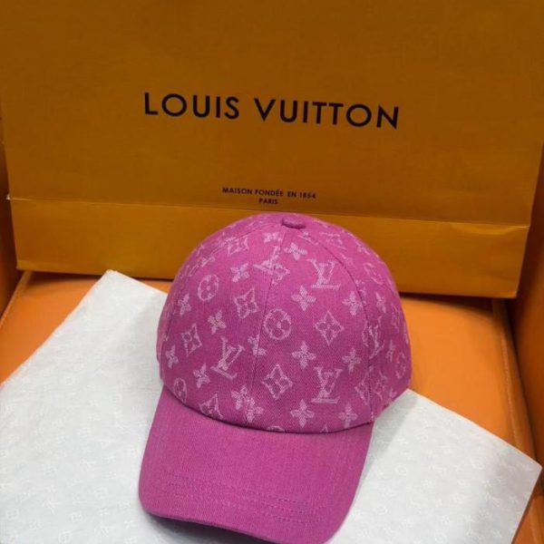 repliche,replica,perfette,siti di,affidabili,migliori siti,dove comprare,1:1,scarpe da ginnastica Cappello a secchiello/berretto da baseball in denim con monogramma Louis Vuitton (S6FHLU)