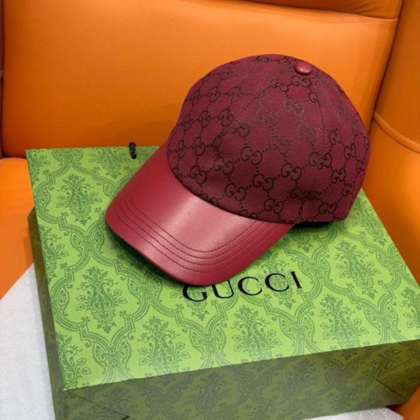 repliche,replica,perfette,siti di,affidabili,migliori siti,dove comprare,1:1,scarpe da ginnastica Nuovo cappellino da baseball in pelle con monogramma di Gucci (GR3LS8)