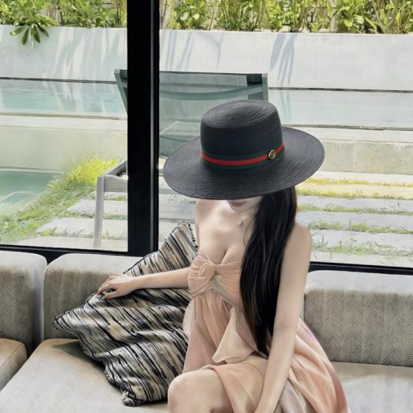repliche,replica,perfette,siti di,affidabili,migliori siti,dove comprare,1:1,scarpe da ginnastica Nuovo cappello a cilindro e cappello da sole di Gucci (8FL7V2)