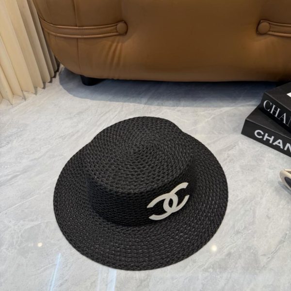 repliche,replica,perfette,siti di,affidabili,migliori siti,dove comprare,1:1,scarpe da ginnastica Il nuovo cappello di paglia a tesa piatta di CHANEL (AIRFBU)