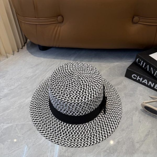 repliche,replica,perfette,siti di,affidabili,migliori siti,dove comprare,1:1,scarpe da ginnastica Nuovo cappello di paglia a tesa piatta di CHANEL (8UEB5H)