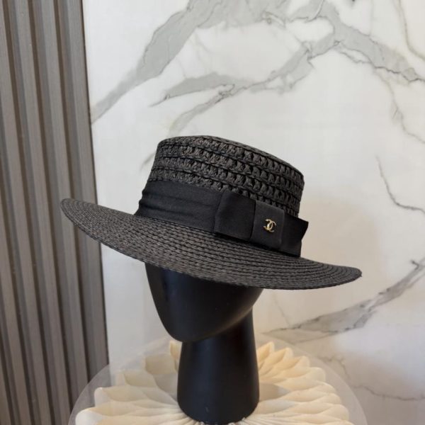 repliche,replica,perfette,siti di,affidabili,migliori siti,dove comprare,1:1,scarpe da ginnastica Cappello piatto ufficiale CHANEL, in paglia (LHVZ22)