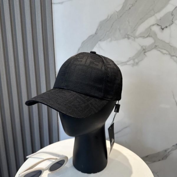 repliche,replica,perfette,siti di,affidabili,migliori siti,dove comprare,1:1,scarpe da ginnastica Cappellino da baseball FENDI con monogramma, cappellino a secchiello FD con monogramma (DXX90B)