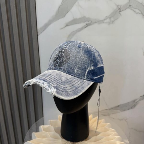 repliche,replica,perfette,siti di,affidabili,migliori siti,dove comprare,1:1,scarpe da ginnastica Nuovo cappellino da baseball Chrome Hearts in denim lavato di alta qualità (58OZ84)