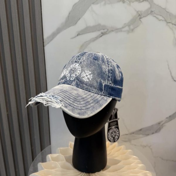 repliche,replica,perfette,siti di,affidabili,migliori siti,dove comprare,1:1,scarpe da ginnastica Nuovo cappellino da baseball Chrome Hearts in denim lavato di alta qualità (QK5T9W)