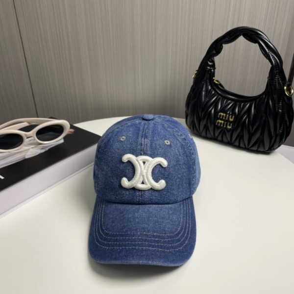 repliche,replica,perfette,siti di,affidabili,migliori siti,dove comprare,1:1,scarpe da ginnastica Cappellino da baseball in denim CELINE Primavera/Estate (TYU6CW)
