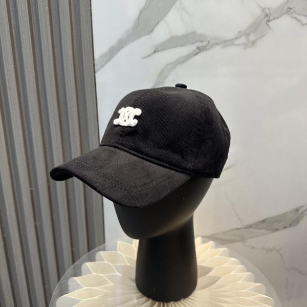 repliche,replica,perfette,siti di,affidabili,migliori siti,dove comprare,1:1,scarpe da ginnastica Cappellino da baseball in velluto a coste con ricamo Arco di Trionfo, edizione limitata Autunno/Inverno Celine (WAKCUO)