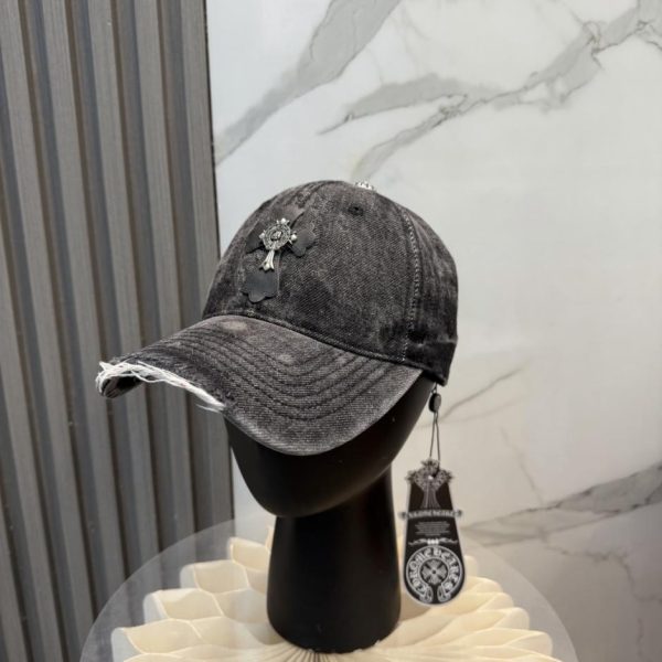 repliche,replica,perfette,siti di,affidabili,migliori siti,dove comprare,1:1,scarpe da ginnastica Nuovo cappellino da baseball Chrome Hearts in denim lavato di alta qualità (A0EU84)