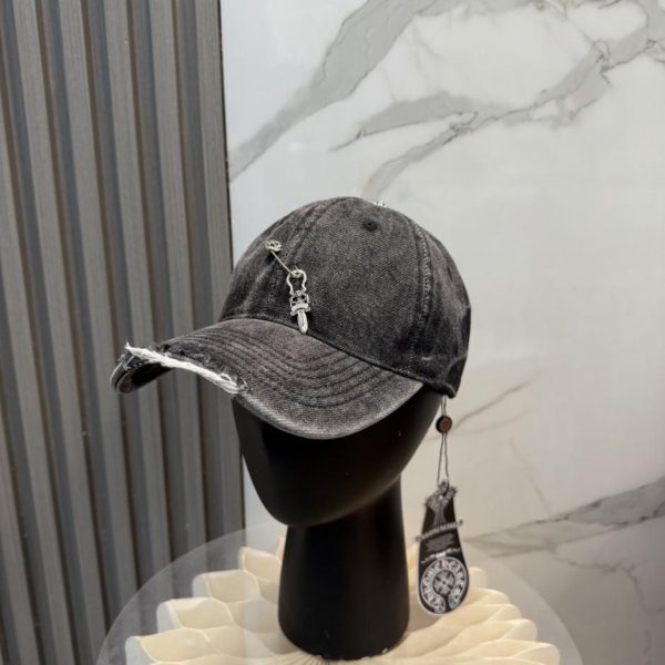 repliche,replica,perfette,siti di,affidabili,migliori siti,dove comprare,1:1,scarpe da ginnastica Nuovo cappellino da baseball Chrome Hearts in denim lavato di alta qualità (C91XF4)