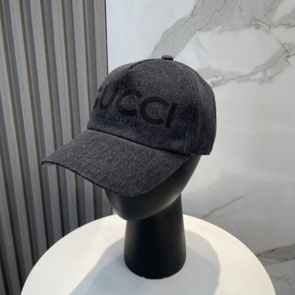 repliche,replica,perfette,siti di,affidabili,migliori siti,dove comprare,1:1,scarpe da ginnastica Nuovo cappellino da baseball in denim lavato Gucci (6U440Y)