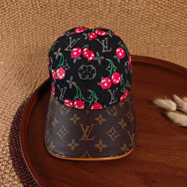 repliche,replica,perfette,siti di,affidabili,migliori siti,dove comprare,1:1,scarpe da ginnastica Cappellino da baseball in denim con motivo a ciliegie di Louis Vuitton (299UYI)