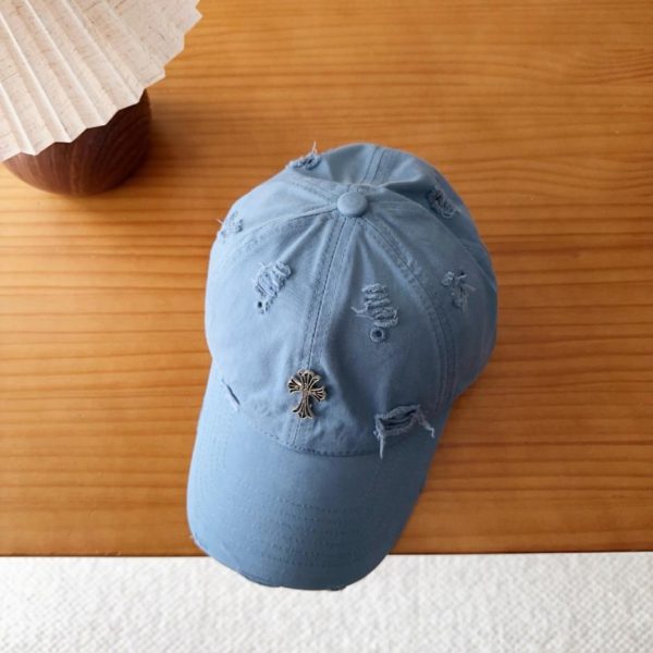 repliche,replica,perfette,siti di,affidabili,migliori siti,dove comprare,1:1,scarpe da ginnastica Cappellino da baseball Chrome Hearts stile coreano retrò effetto invecchiato e strappato, ideale per la primavera (6JKCY0)