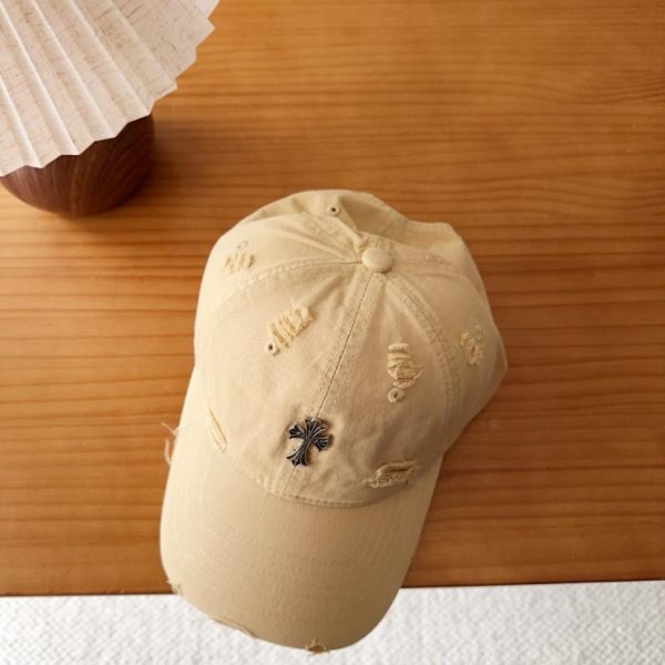 repliche,replica,perfette,siti di,affidabili,migliori siti,dove comprare,1:1,scarpe da ginnastica Cappellino da baseball Chrome Hearts stile coreano retrò effetto invecchiato e strappato, ideale per la primavera (C13607)