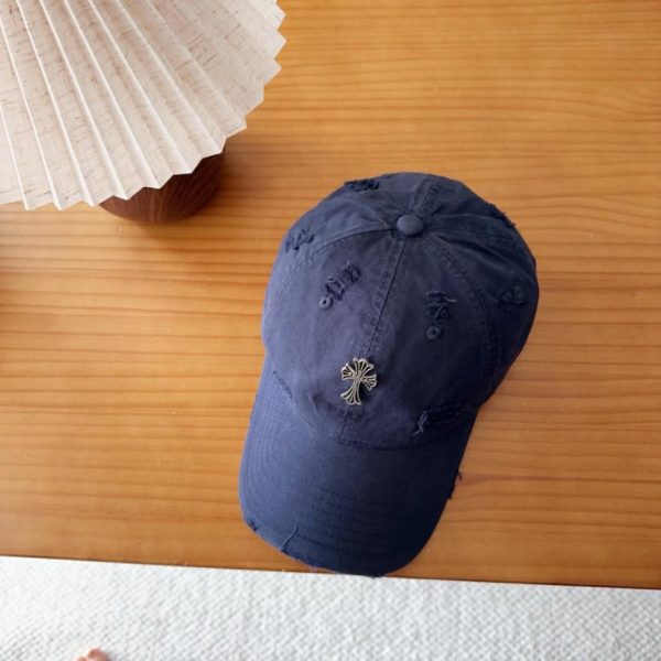 repliche,replica,perfette,siti di,affidabili,migliori siti,dove comprare,1:1,scarpe da ginnastica Cappellino da baseball Chrome Hearts stile coreano retrò effetto invecchiato e strappato, ideale per la primavera (N647LQ)