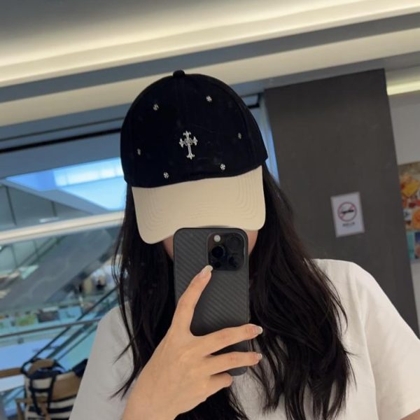 repliche,replica,perfette,siti di,affidabili,migliori siti,dove comprare,1:1,scarpe da ginnastica Cappellino da baseball Chrome Hearts stile coreano retrò effetto invecchiato e strappato, ideale per la primavera (YHRRQX)
