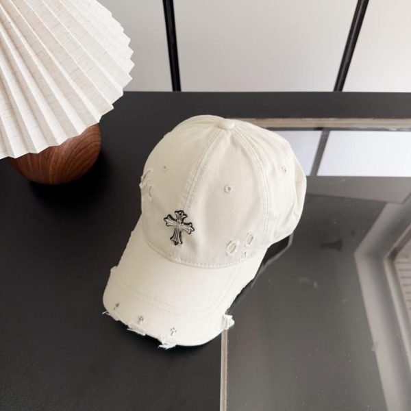 repliche,replica,perfette,siti di,affidabili,migliori siti,dove comprare,1:1,scarpe da ginnastica Cappellino da baseball Chrome Hearts stile coreano retrò effetto invecchiato e strappato, ideale per la primavera (YQTBF5)