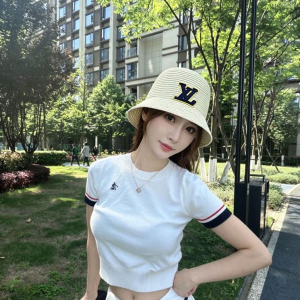 repliche,replica,perfette,siti di,affidabili,migliori siti,dove comprare,1:1,scarpe da ginnastica Cappello di paglia in pizzo lavorato a maglia Louis Vuitton (MRWD6V)