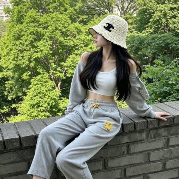 repliche,replica,perfette,siti di,affidabili,migliori siti,dove comprare,1:1,scarpe da ginnastica Nuovo cappello da sole a tesa larga/cappello di paglia da pescatore di CELINE (OJX2ED)