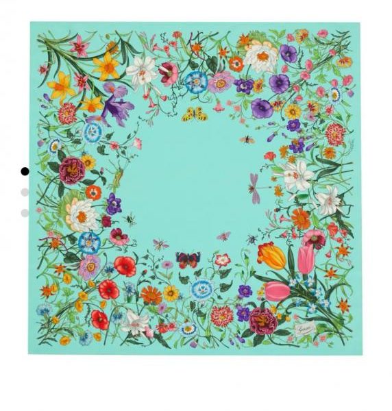 repliche,replica,perfette,siti di,affidabili,migliori siti,dove comprare,1:1,scarpe da ginnastica SGC251118 Momme Double-face 90x90cm Twill Silk Gucci Floral Design (HY5K8H)