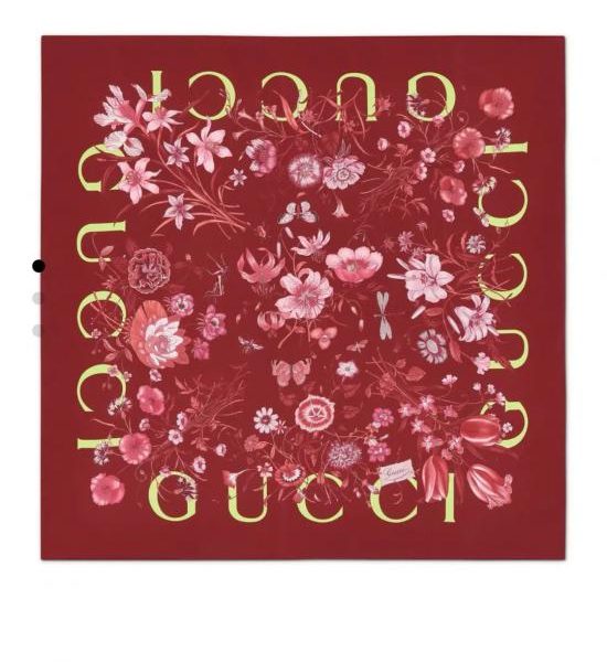 repliche,replica,perfette,siti di,affidabili,migliori siti,dove comprare,1:1,scarpe da ginnastica SGC260118 Momme Double-face 90x90cm Twill Silk Gucci “All-over Floral” (48KE3R)