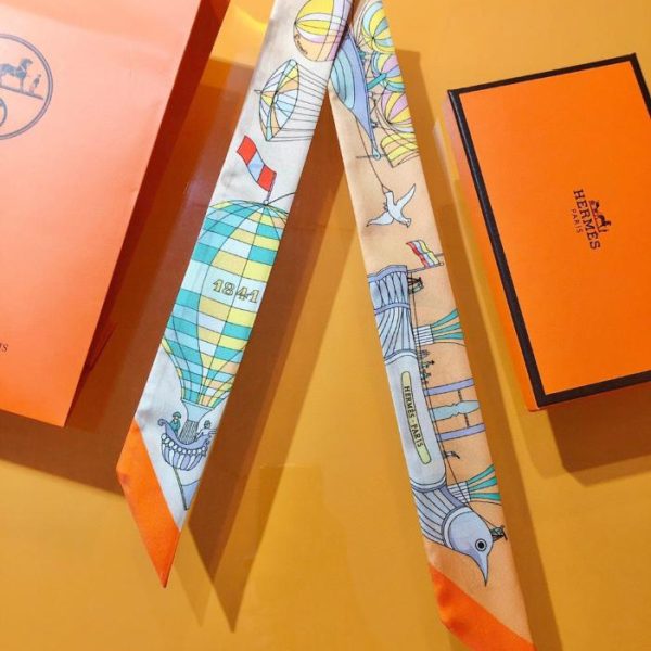 HMS2238 Mini foulard Hermes Twilly (WFTSZC) - Sogni che si librano nel cielo