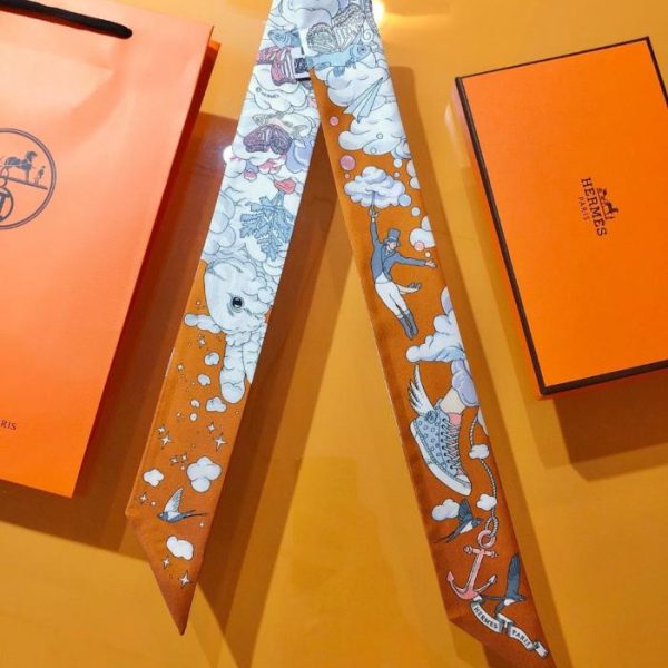 Sciarpa mini Hermès Twilly HMS2261 (DXMRMD)