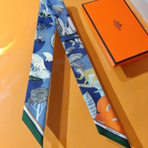 HMS2428 Hermès New Twilly 【Tesori Rari】‼ Realizzato in seta twill di altissima qualità (A381EX)