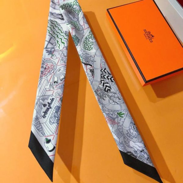 HMS2429 Hermes New Twilly [Water Park]‼ Realizzato in seta twill di altissima qualità (JCZBE0)