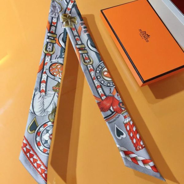 HMS2430 Hermès New Twilly 【Sweet Saddle】‼ Realizzato in seta twill di altissima qualità (7VX9HV)