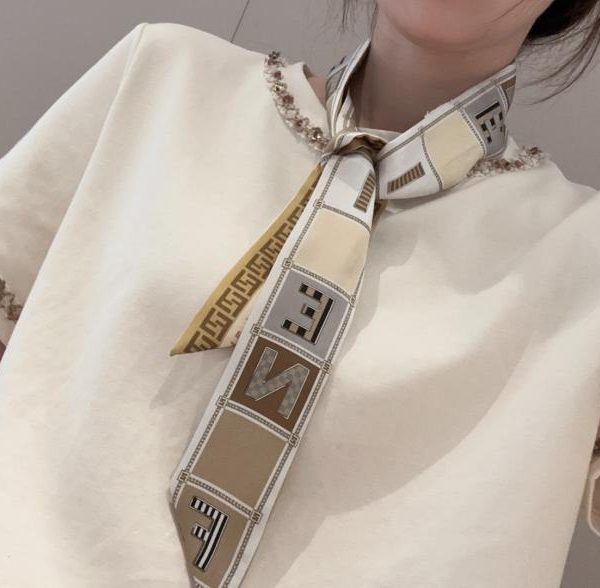 Twill di seta pesante 18 momme 100% Fendi (K2JSOZ)