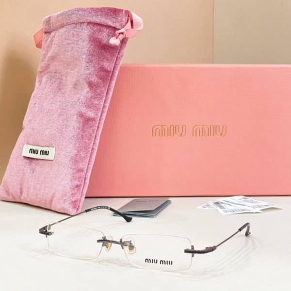 Montatura per occhiali senza montatura MIUMIU con lenti graduate MODELLO MU 02 (0VBJ6S)