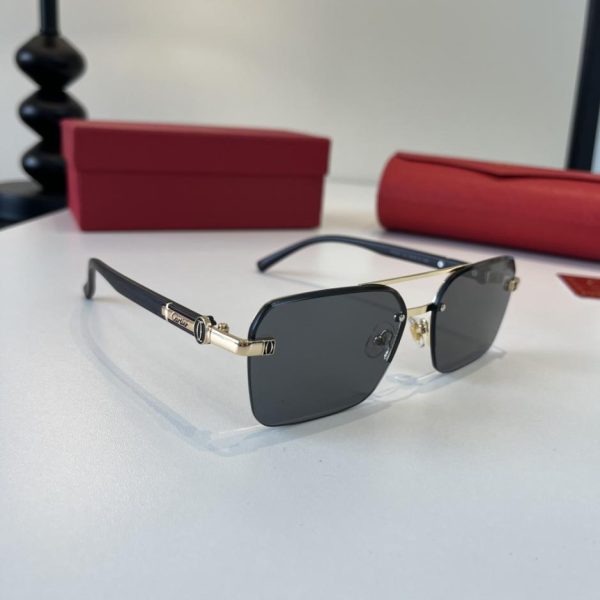 repliche,replica,perfette,siti di,affidabili,migliori siti,dove comprare,1:1,scarpe da ginnastica Occhiali da sole CARTIER Premium: aste in policarbonato metallico con processo di galvanizzazione ultraleggera senza montatura (COHH5U)