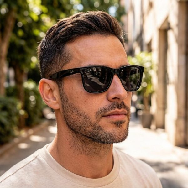 Occhiali da sole Ray-Ban alla moda per uomo e donna, lenti in vetro, modello RB2101 (ZD22NY).