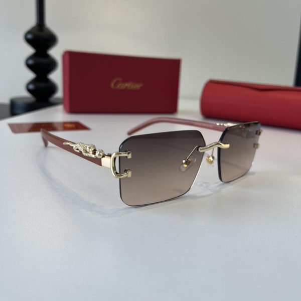 repliche,replica,perfette,siti di,affidabili,migliori siti,dove comprare,1:1,scarpe da ginnastica Occhiali da sole CARTIER Precious – Aste in policarbonato metallico con processo di galvanizzazione ultraleggera senza montatura (76B5H7)