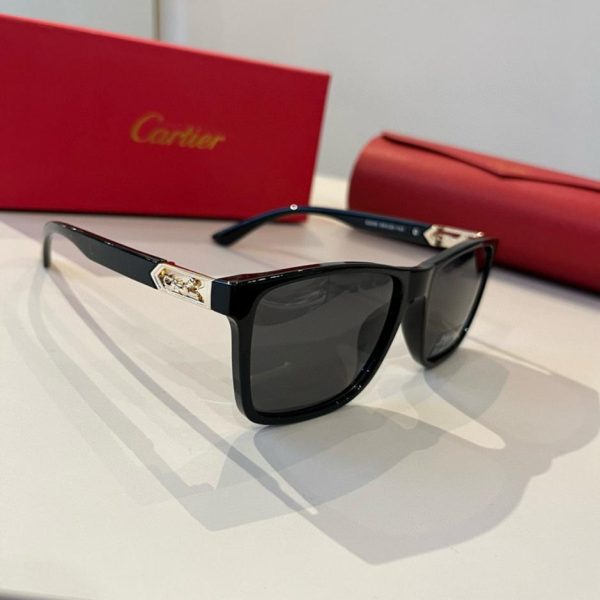 repliche,replica,perfette,siti di,affidabili,migliori siti,dove comprare,1:1,scarpe da ginnastica Occhiali da sole Cartier con logo semplice e iconico sulla stanghetta (HEZQF5)