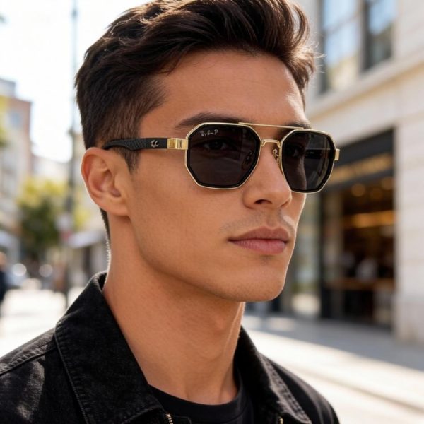 Occhiali da sole Ray-Ban alla moda per uomo e donna RB82008 (UJBLKT)