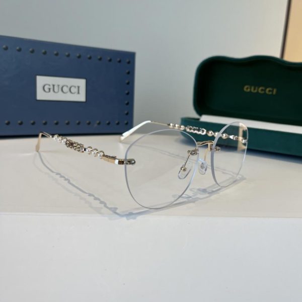 Nuovi occhiali da sole da donna Gucci, montatura oversize, stile retrò (XAC98W)