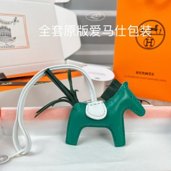 repliche,replica,perfette,siti di,affidabili,migliori siti,dove comprare,1:1,scarpe da ginnastica Portachiavi/ciondolo per borsa HERMES mini pony Rodeo pegase classico, cucito a mano in pelle di agnello (3HGW4B).