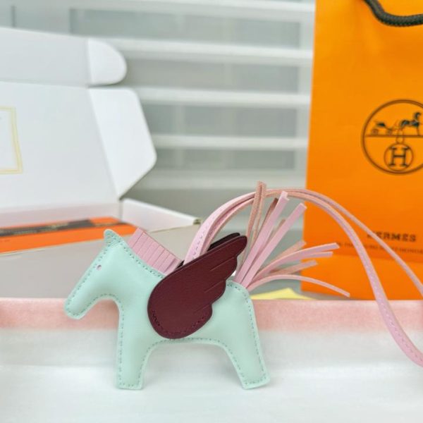 repliche,replica,perfette,siti di,affidabili,migliori siti,dove comprare,1:1,scarpe da ginnastica Nuovo portachiavi/ciondolo per borsa Hermès Rodeo Pegase, cucito a mano in pelle di agnello (XOLTH3).