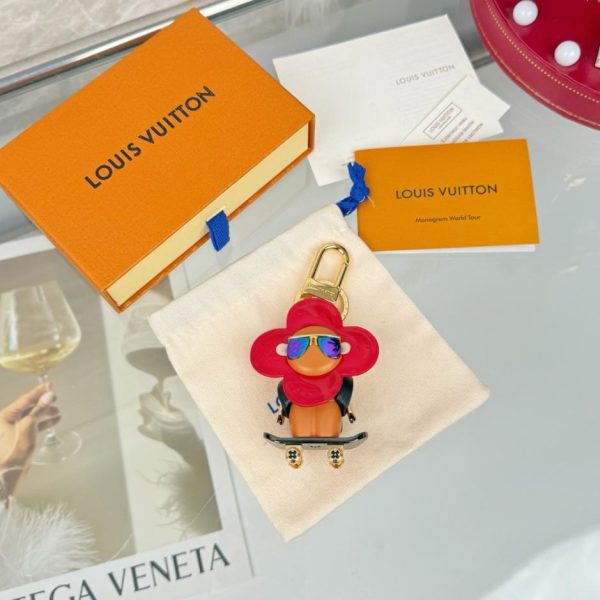Nuovo arrivo M1990 Vivian Serie Natalizia Accessorio Bambola Portachiavi Peluche Girasole (6YX37Y)