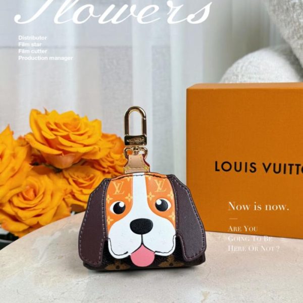 Nuovo portachiavi Louis Vuitton Beagle per auricolari (MCD9R6)