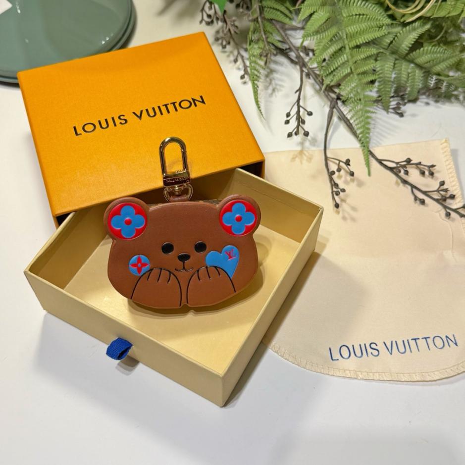 repliche,replica,perfette,siti di,affidabili,migliori siti,dove comprare,1:1,scarpe da ginnastica Nuovo portachiavi a forma di orsetto per auricolari Louis Vuitton (1GAYL2)