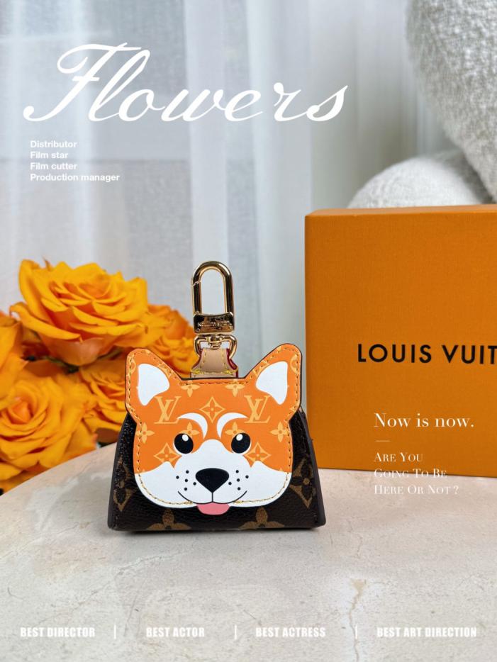 repliche,replica,perfette,siti di,affidabili,migliori siti,dove comprare,1:1,scarpe da ginnastica Nuovo ciondolo per borsa per auricolari Louis Vuitton Akita Inu (6FL9HT)