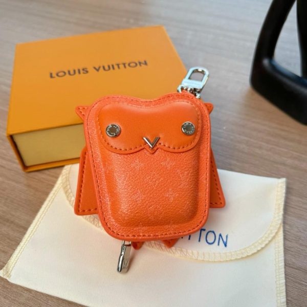 Nuovo arrivo: portachiavi a forma di gufo per custodia di cuffie Louis Vuitton (J082WE)