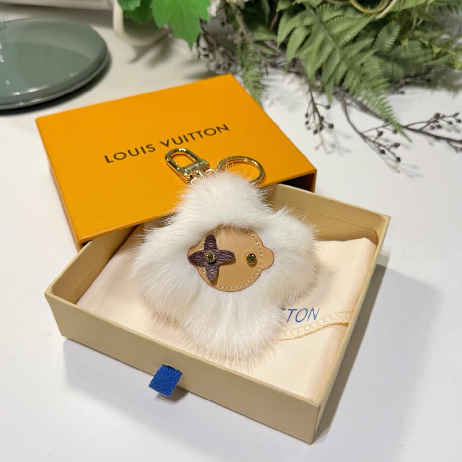repliche,replica,perfette,siti di,affidabili,migliori siti,dove comprare,1:1,scarpe da ginnastica Portachiavi/ciondolo per borsa LOUIS VUITTON in pelliccia di visone con pompon, nuovo modello VIVIENNE FUR con girasole in peluche (DR7ZDD)