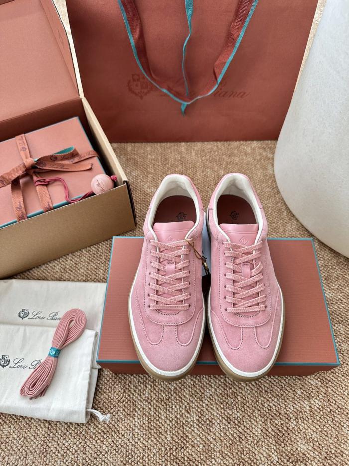 repliche,replica,perfette,siti di,affidabili,migliori siti,dove comprare,1:1,scarpe da ginnastica Nuove scarpe da allenamento Tennis Walk German di Loro Piana, colore Cherry Blossom (G80XB2)