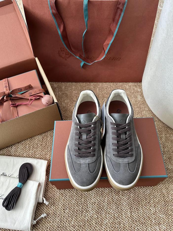 repliche,replica,perfette,siti di,affidabili,migliori siti,dove comprare,1:1,scarpe da ginnastica Le nuove scarpe da allenamento Tennis Walk German di Loro Piana, grigio-marrone (KQBGWW)