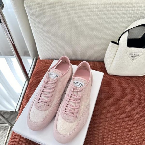 Le nuove sneakers basse con lacci SUNNY di Jimmy Choo in rosa (0BOBNQ)